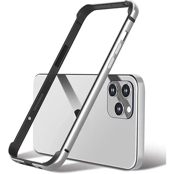 Силиконовый Металлический Алюминиевый Чехол-Бампер Для Телефона iPhone 14 13 Pro Max 12 Mini 11 13Pro 12Pro 11Pro iPhone13 X XS XR 8 Plus SE 2020