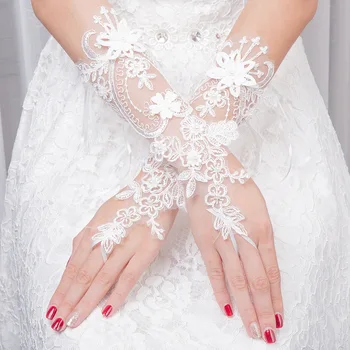 Новое поступление Свадебные длинные перчатки женские Les gants femme Дешевые свадебные аксессуары mariage Bride Прозрачные перчатки