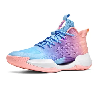 TopFight 2023 Флуоресцентный дизайн, мужские баскетбольные кроссовки среднего кроя, женские баскетбольные ботинки с противоскользящей амортизацией, кроссовки