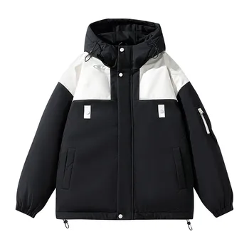 Пуховик Harajuku, новая хлопковая куртка свободного кроя в корейском стиле для мужчин и женщин, утепленные куртки для спорта и отдыха в стиле ретро