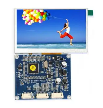 Видео (CVBS) + плата привода VGA 12V + 4,3-дюймовый цветной TFT-ЖК-экран 480 (RGB) * 272 (система NTSC / PAL / экранное меню / Стандарт RoHS)