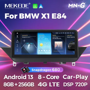 MEKEDE 8 Core Android 13, 8 + 256 ГБ DSP Экран Автомобильный Радио Мультимедийный Плеер для BMW X1 E84 2009 ~ 2015 iDrive CIC Carplay Android Auto