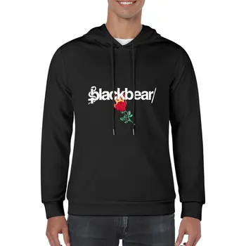 Новый пуловер Blackbear [Rose w / fire] с капюшоном корейская одежда мужская одежда аниме одежда осенняя толстовка