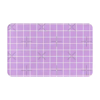Фиолетовая сетка, Эстетичная Пастель, Сиреневый, Фиолетовый, Ковер, коврик для ванной