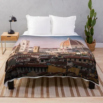 Историческое ядро Флоренции, Италия, плед, тонкий диван-кровать, Милые одеяла