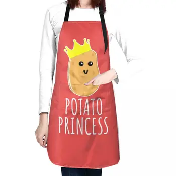 Картофельная принцесса - милый картофельный подарочный фартук, фартук для платья, изготовленный на заказ женский кухонный фартук
