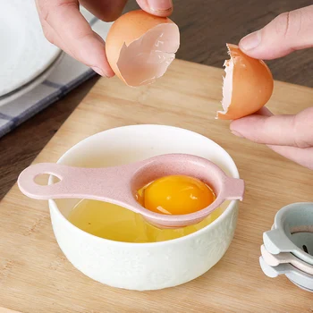 Инструмент для разделения яиц Портативный Фильтр для белка и желтка Многоразовые Кухонные Инструменты для яиц Пластиковые Приспособления для выпечки Фильтр для яичной жидкости