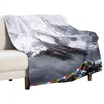 Панорамный вид на гору Эверест, плед для дивана, Тонкое роскошное пледовое одеяло, свободное одеяло, плед для сна