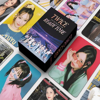 55 шт./компл. Kpop TWICE Lomo Cards Новый альбом TASTE OF LOVE Подарок фанатов Momo Sana Высококачественные HD K-pop Открытки Фотокарточки