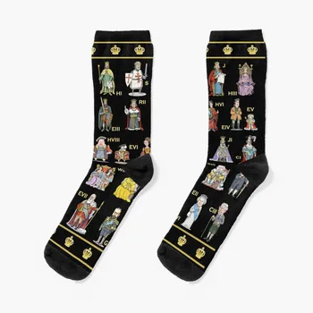 Британские монархи: Полный комплект (Обновлено в 2022 году) Носки профессиональные носки с подогревом для бега Женские Мужские