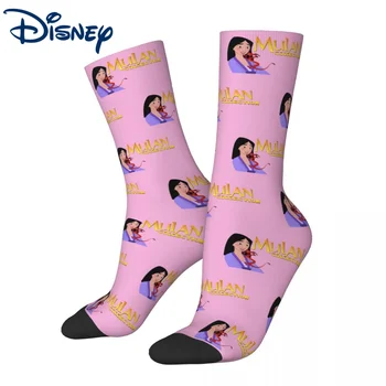 Хип-хоп Мулан Мушу Аниме Баскетбольные Носки Disney Полиэстеровые Длинные Носки для Женщин И Мужчин
