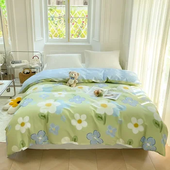 Пододеяльник из хлопка Flowes 220x240, дышащий, приятный для кожи, Королевское стеганое одеяло, Прочные одеяла для односпальной двуспальной кровати