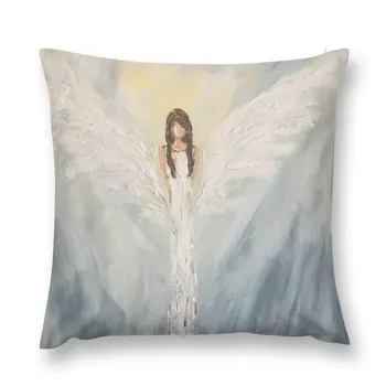 Подушка с изображением Небесного Ангела, детские рождественские украшения 2024, Диванные подушки, предметы для украшения комнаты