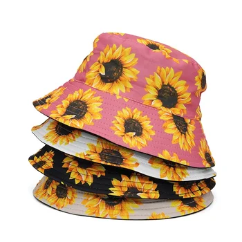 Панама-Шляпы С Роскошным Цветочным Принтом, Солнцезащитный Крем, Мужская Женская Панама, Хлопковая Модная Солнцезащитная Мягкая Рыбацкая Кошка