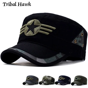 Тактическая кепка мужская Militar Army Camo Snapback Hat Outdoor Combat Camping с вышивкой Повседневная бейсбольная шляпа от солнца