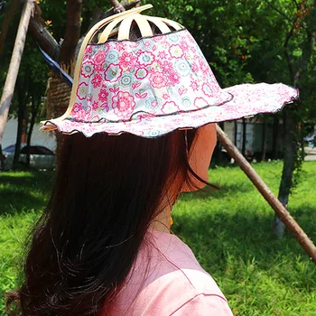 Летняя Солнцезащитная Шляпа, Модная Многофункциональная Складная Бамбуковая Шляпа-Веер Для Женщин, Солнцезащитная Шляпа Для Путешествий На Открытом Воздухе, Пляжные Солнцезащитные Кепки