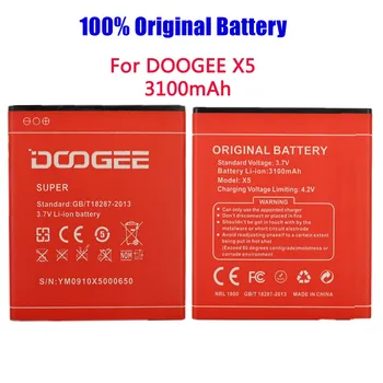 100% Оригинальный Аккумулятор емкостью 3100 мАч Для Мобильного Смартфона DOOGEE Red X5/X5S/X5 Pro, Сменные Батареи Bateria
