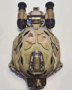Тактический шлем Sf С меховым крючком и петлей 500D Наклейка на шлем, Выталкивающий крюк, Инфракрасное излучение