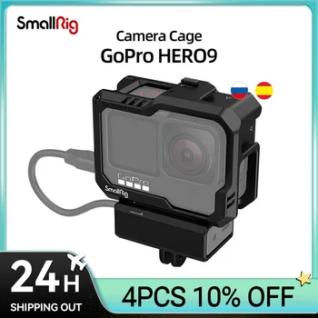 Полная обойма экшн-камеры SmallRig Black для GoPro HERO9 / HERO10 / HERO 11 с защелкивающейся откидной крышкой для быстрой разборки