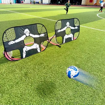 Новые футбольные ворота, складная сетка для детских ворот, портативное мини-складное оборудование для тренировок по футболу в помещении и на открытом воздухе