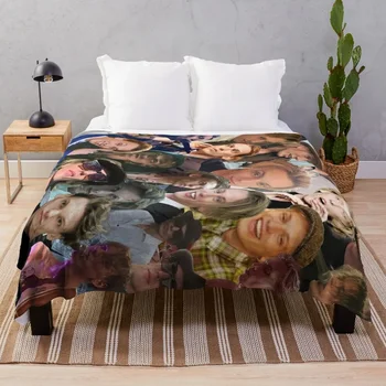 Джейми Кэмпбелл Бауэр Фотоколлаж Бросок Одеяло Движущиеся Декоративные Кровати Одеяла