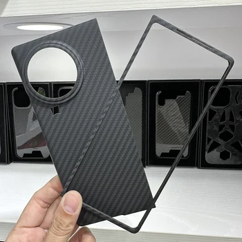 Горячо! Подлинный Телефон из Арамидного волокна Carbon Fiber Для VIVO X Fold2 Ultra-thin Anti-fall Business X Fold2 5G Shell Case Cover
