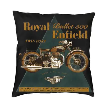 Шелковистая Легендарная мотоциклетная наволочка Royal Enfield Bullet 500, наволочка для наволочки, модный домашний декор, приятный для кожи