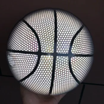 Светящийся Светоотражающий Баскетбол Светящийся Светящийся Светящийся Баскетбол для Ночной Игры Модный Красивый Светоотражающий Светящийся