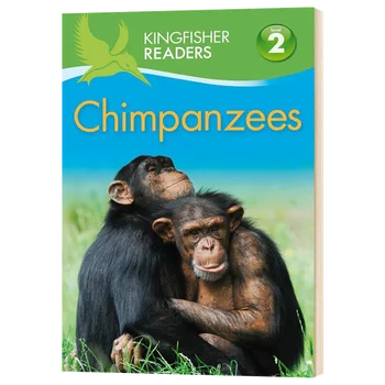 Kingfisher Readers L2 Chimpanzees STEM, Детские книги 5 6 7 8 лет, Английские научные книги об орангутанге, 9780753472262