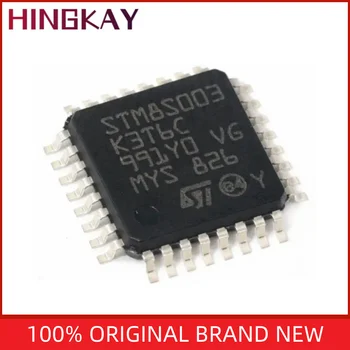 Оригинальный Подлинный STM8S003K3T6C LQFP32 8-битный микроконтроллер с однокристальной микросхемой STM8S003 MCU 16 МГЦ/8 КБ флэш-памяти IC LQFP-32
