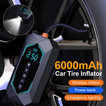 Мини-Автомобильный Шиномонтажный Портативный Электрический Автомобильный Воздушный Насос LED Light Digital Tire Inflator для Автомобиля, Велосипеда, Мотоцикла, Мяча