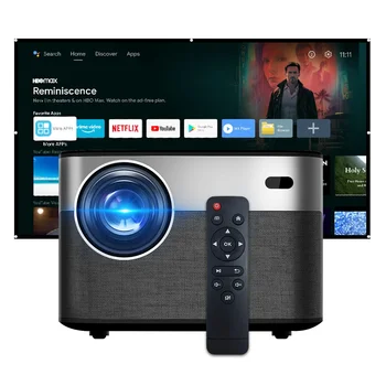 Android 9.0 Full HD 1920x1080 Домашний кинотеатр, светодиодный ЖК-видеопроектор, Поддержка проектора 4K для образовательных встреч, проекторы