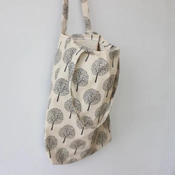 Сумка с цветочной росписью в стиле Харадзюку, женская сумка для покупок большой емкости, женская повседневная сумка-тоут