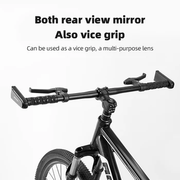 Зеркало заднего вида на руле Велосипеда Многофункциональный Отражатель заднего вида велосипеда Складывающееся на 360 градусов Велосипедное Снаряжение