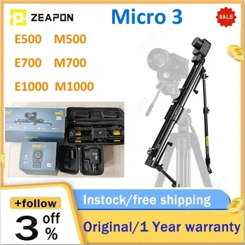 Zeapon Micro 3 E500 E700 E1000 M500 700 1000 Моторизованный Слайдер Камеры Зеркальная Камера Видео Портативная Рельсовая Система с Двойным Расстоянием