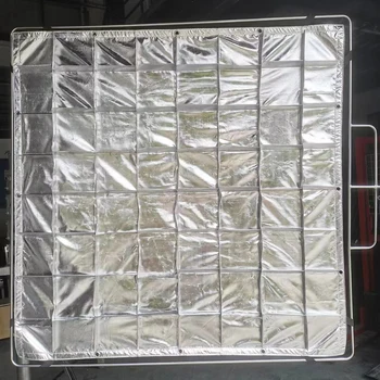 Отражатели С БЛЕСТЯЩЕЙ накладкой РАЗМЕРОМ 1,2x1,2 м, 4 X 4 дюйма, серебристая отражающая ткань для рамы