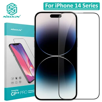 Полноэкранное Закаленное Стекло NILLKIN Для iPhone 14 Pro Max 14 Plus 14 Pro С Защитой От Царапин, Отпечатков Пальцев, Антибликового покрытия CP + Pro