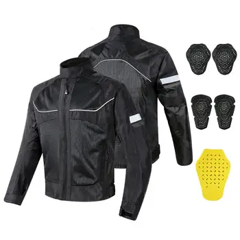Мотоциклетная Куртка для Мужчин, Куртка для Мотокросса, Ударопрочная Одежда