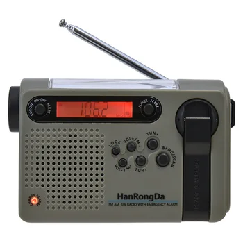 Солнечное аварийное радио с ручным приводом FM AM SW Светодиодный фонарик Зарядное устройство для мобильного телефона Мини Портативное карманное радио на солнечной батарее