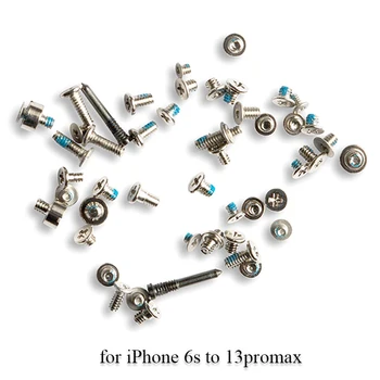Новый полный набор винтов с нижними винтами для iPhone 13 12 11 Pro X XR XS Max 8 Plus Ремонтные внутренние комплекты винтов с полными винтами