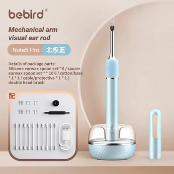 Новый Bebird Note5 Pro Smart Visual Ear Sticks Эндоскоп 1000 Вт Высокоточная Ушная Палочка Мини-Камера Отоскоп Для Очистки Ушей Health Care