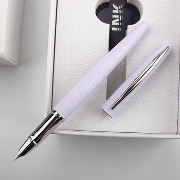 Высококачественная металлическая авторучка 5060 с очень тонкими наконечниками 0,38 мм, канцелярские принадлежности для студентов, Чернильные ручки