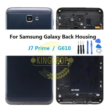 Для Samsung Galaxy J7 Prime G610F G610 Задняя Крышка Батарейного отсека Задняя Стеклянная Крышка Корпуса SAMSUNG j7 prime G610 Крышка Батарейного отсека
