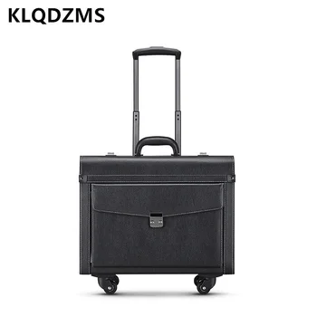 KLQDZMS 18-дюймовый новый чемодан Бизнес-кейс-тележка Посадочный бокс стюардессы Маленький кейс для полета на колесиках Багаж на колесиках