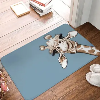 Кухонный нескользящий ковер Sketch Giraffe Art, коврик для спальни с животными, приветственный коврик, коврик для украшения дома