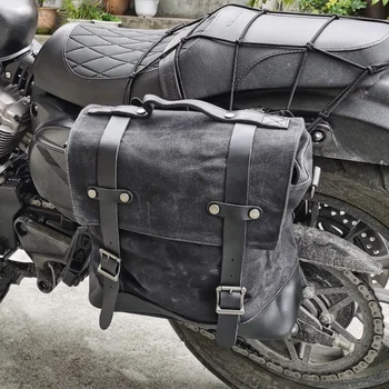 Мотоциклетная боковая сумка, подвесная сумка, ретро боковая сумка, боковая сумка для мотоциклетной бригады, боковая коробка, седельная сумка для локомотива, водонепроницаемая
