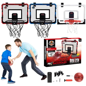 Набор баскетбольных колец Баскетбольное кольцо Спортивная игрушка Дверные Баскетбольные кольца с электронным табло Детское мини-баскетбольное кольцо