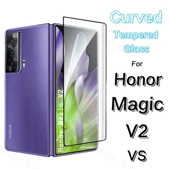 Внешняя защитная пленка для Honor Magic V2 VS V из закаленного стекла с изогнутым полным покрытием на заднем экране Honor Magic V2