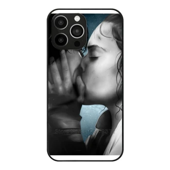 Будь со мной-Цветной чехол из мягкого стекла для Iphone 14 13 12 11 Pro X Xs Xr 7 8 6S 5S Max Mini Cover Reylo