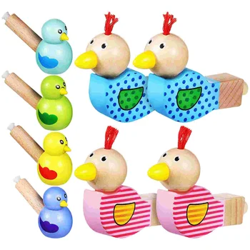 8 шт. деревянных птичьих свистков, игрушек для животных, развивающих игрушек для малышей, музыкальных игрушек, подарков на день рождения
